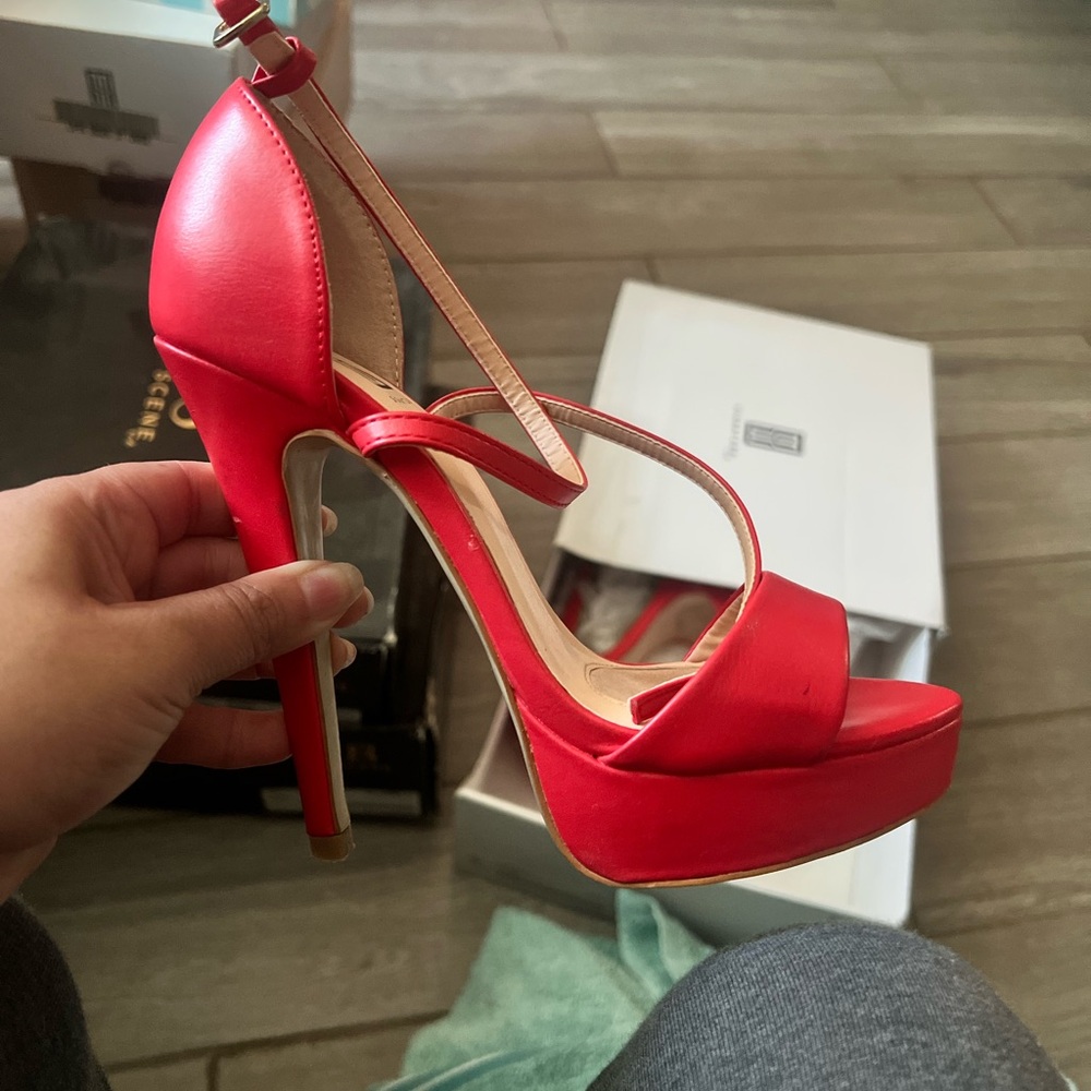 Signature Bold Red Platform Heels